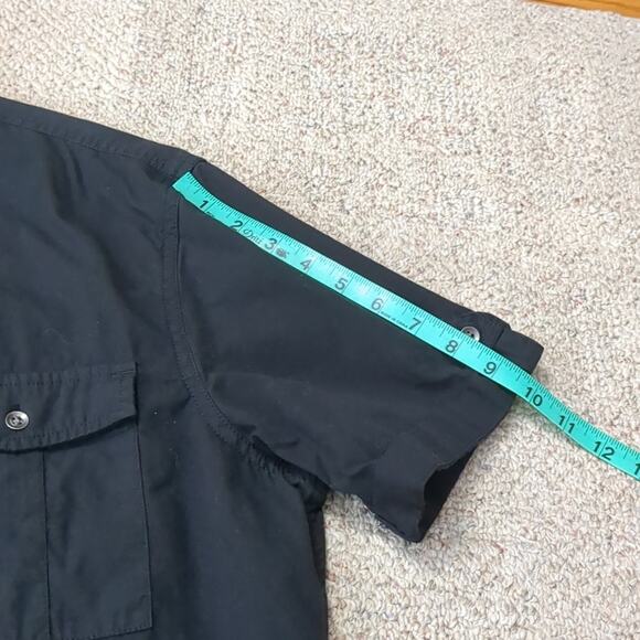 Rock and Republic Men's Black Short Sleeve Button Down Cotton Shirt Large - Picture 5 of 8